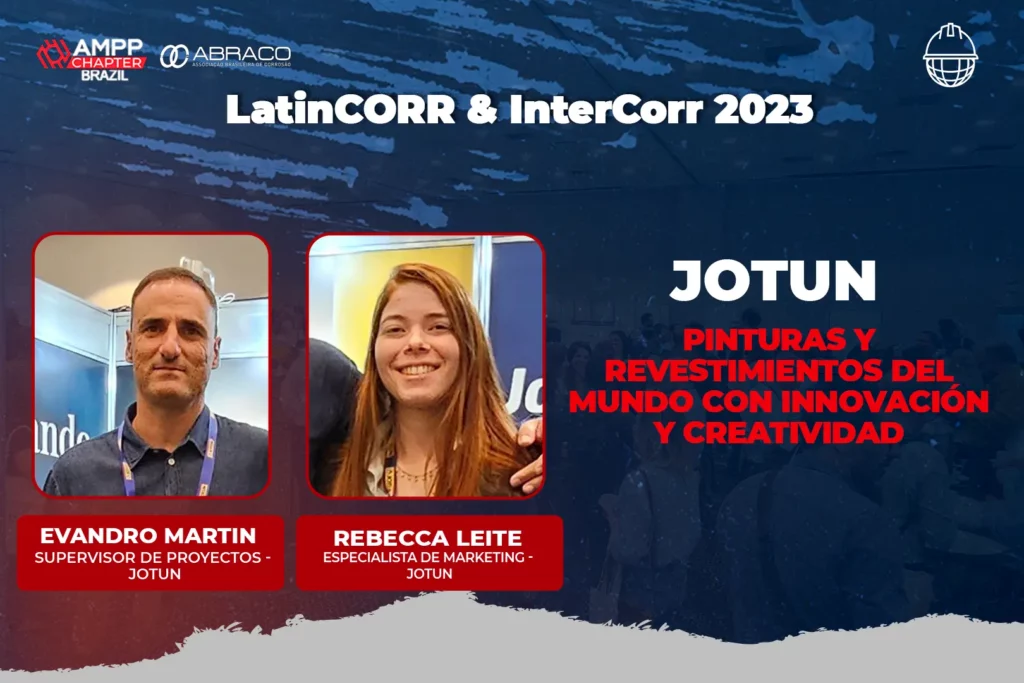 Evandro Martin y Rebecca Leite, representando Jotun Protects Property