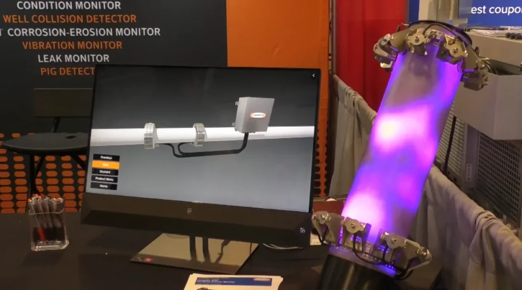 Corrosion and erosion monitor for non-intrusive monitoring
