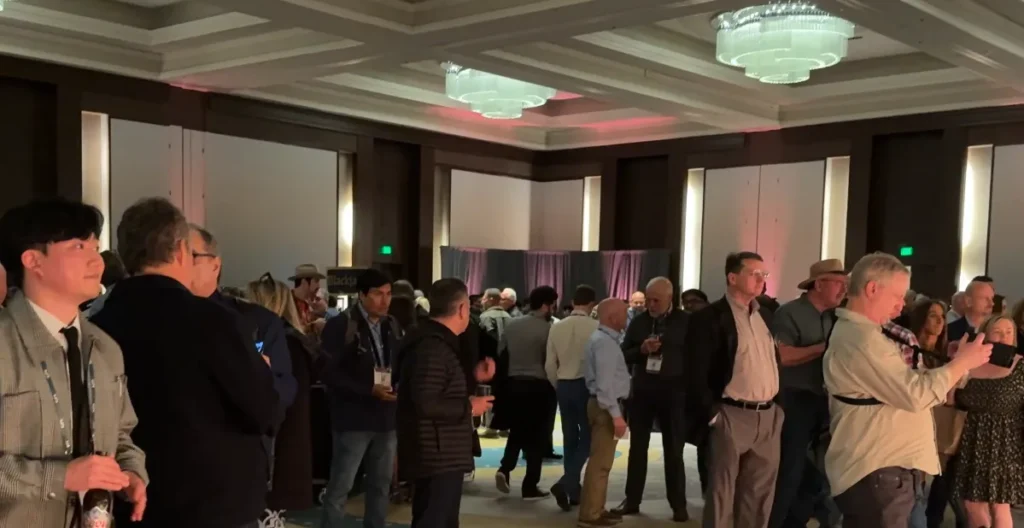 Attendees during the first day of AMPP 2025