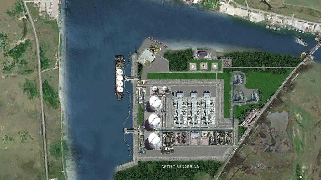 futura planta de GNL Monkey Island LNG