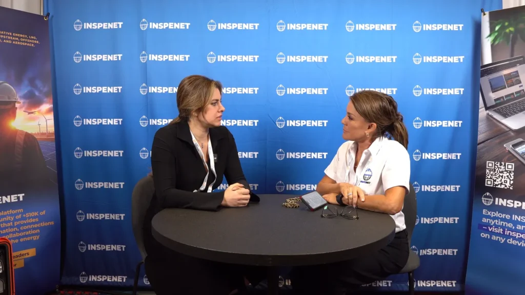 Anita Gregorian en entrevista con INSPENET durante el evento ASNT 2025, donde analiza el futuro de la evaluación no destructiva.