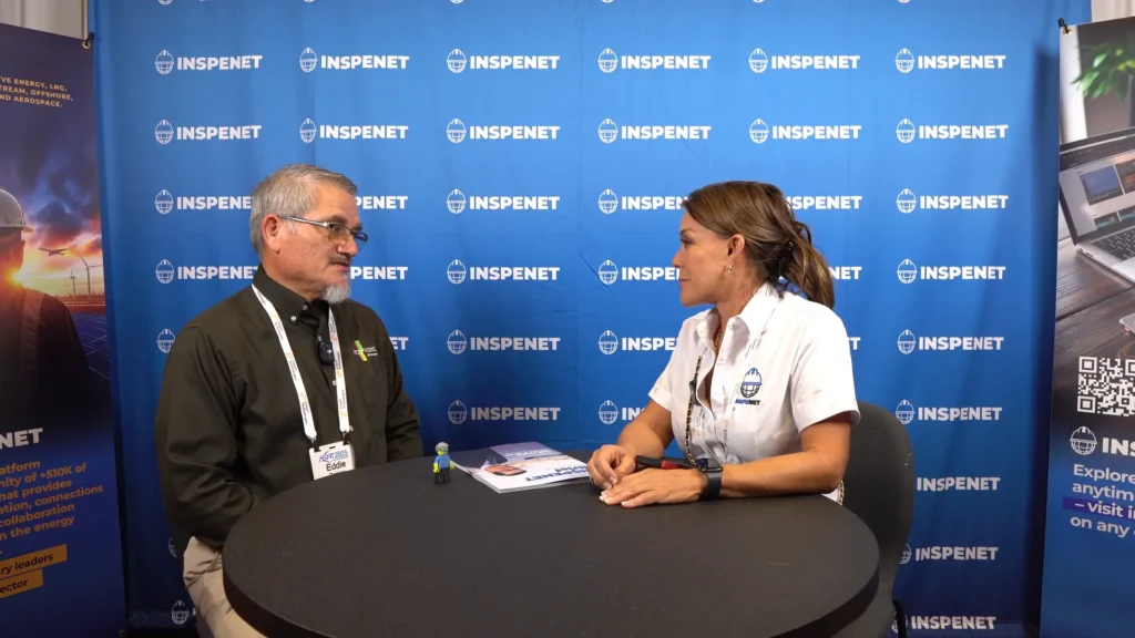Eddie Pompa en entrevista con Inspenet durante el evento ASNT 2025 sobre NDT Hero.