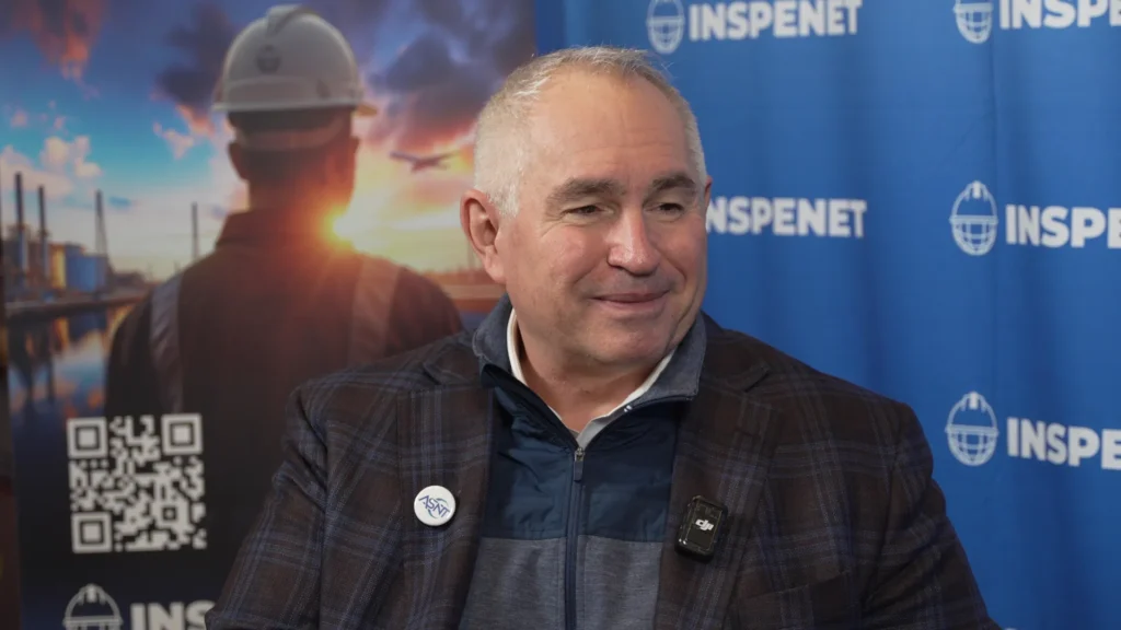 Neal Couture, CEO de la American Society for Nondestructive Testing (ASNT), durante una sesión organizada por Inspenet sobre el futuro del ensayo no destructivo y la innovación tecnológica en el sector.