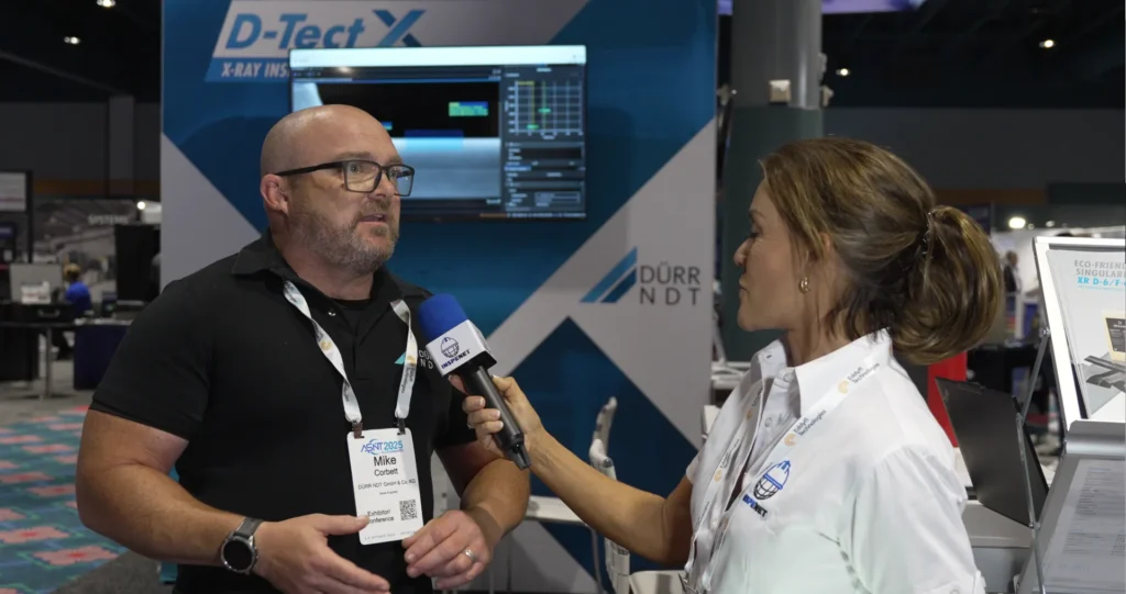 Mike Corbett is interviewed at ASNT 2025 about innovations in nondestructive inspection using D-Tect X software.